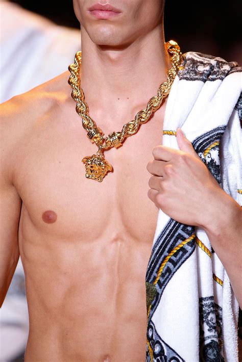 versace chain jacket|Versace gold chains for men.